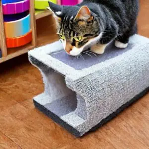 gato en un departamento